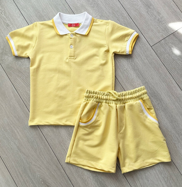 Yellow Lucien Shorts Set NO EXCHANGE/NO RETURN