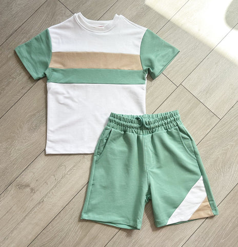 Green Grayson Shorts Set