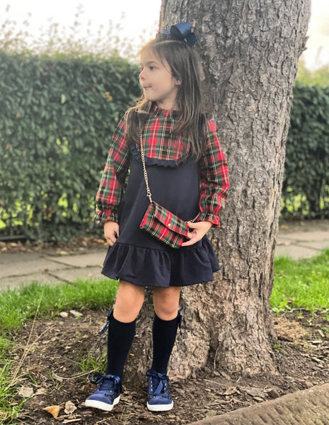 Navy Annabella Dress with Bag NO EXCHANGE/NO RETURN