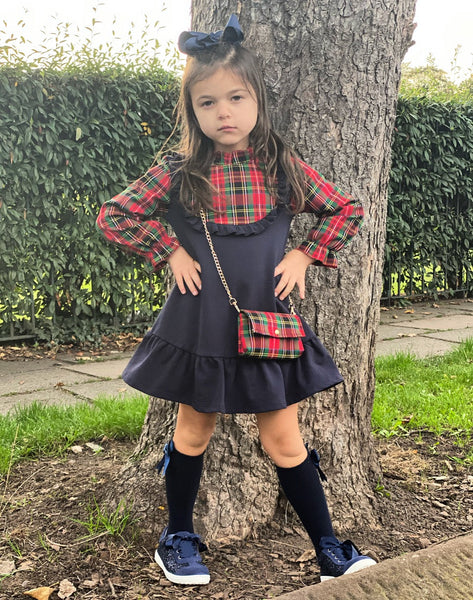 Navy Annabella Dress with Bag NO EXCHANGE/NO RETURN