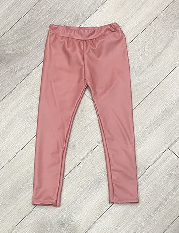 Pink Leather Look Leggings NO EXCHANGE/NO RETURN