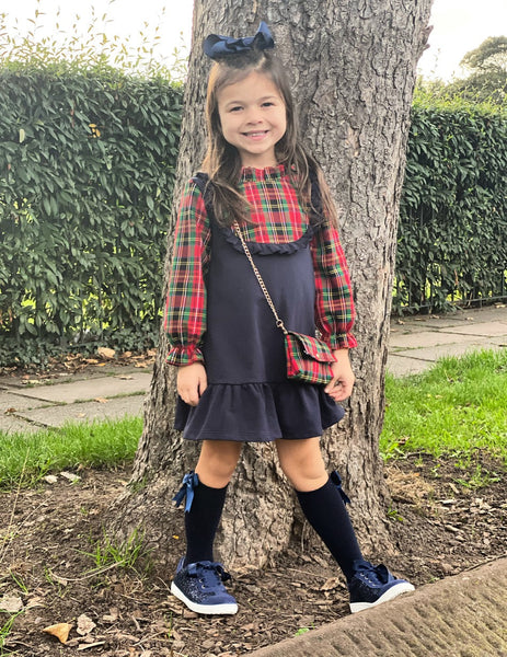 Navy Annabella Dress with Bag NO EXCHANGE/NO RETURN