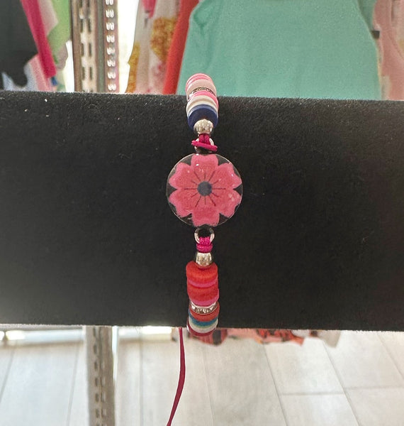 Flower Adjustable Braided Bracelet
