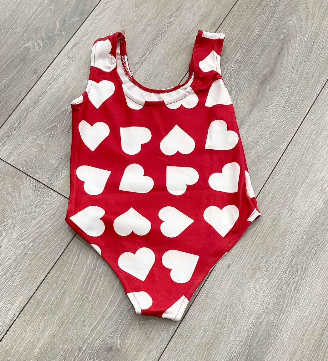Heart Swimming Costume