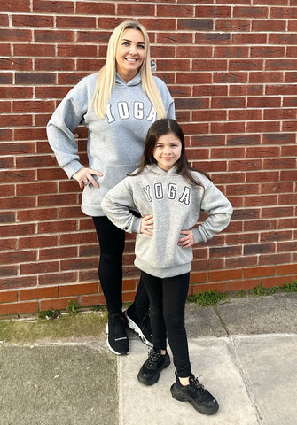 Ladies Grey Yoga Hoodie