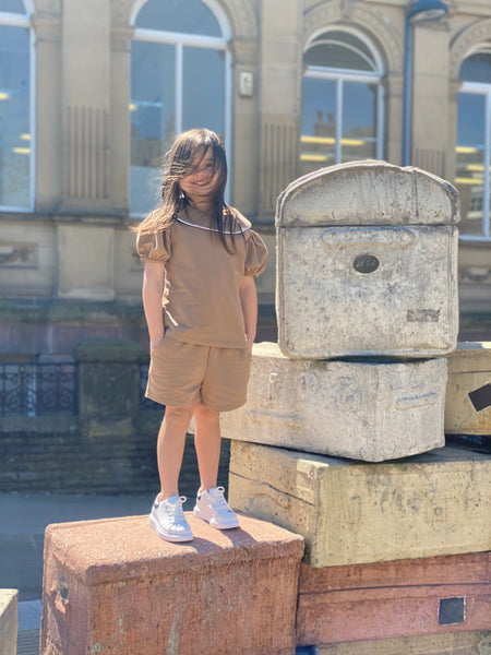 Camel Vayda Shorts Set