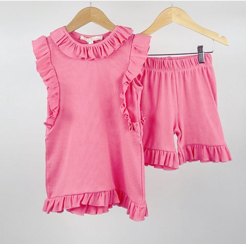 Pink Beatrix Shorts Set