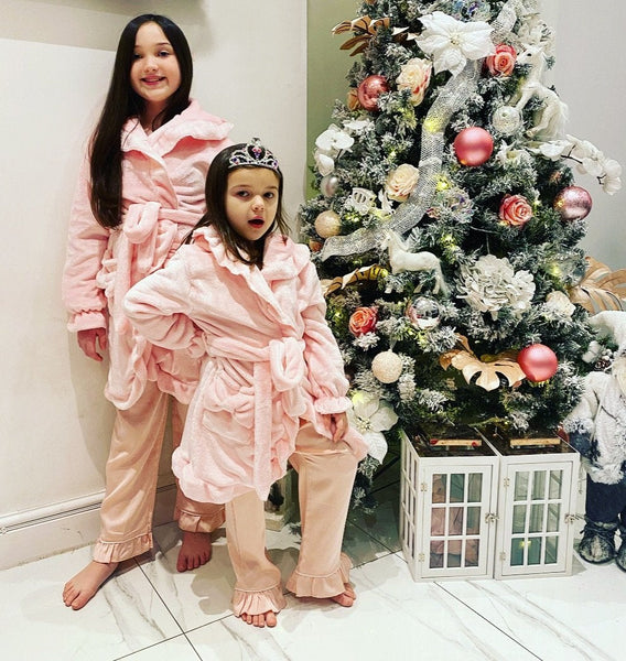 Pink Amora Bow Dressing Gown
