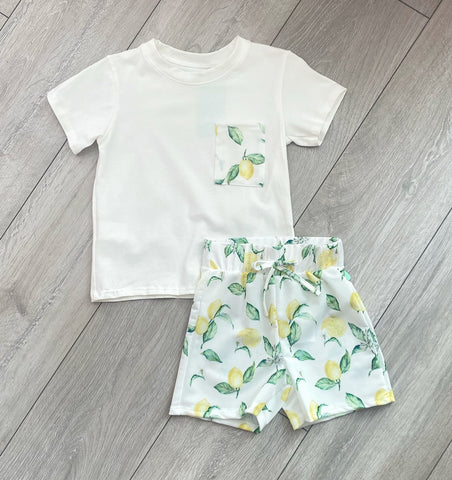Lemon Swim Shorts & TShirt
