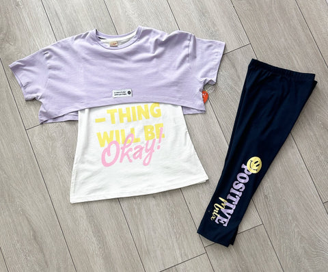 Lilac Alisa 3 Piece Leggings Set