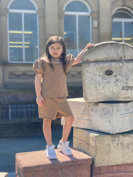 Camel Vayda Shorts Set