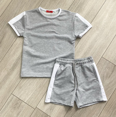 Grey Kody Shorts Set