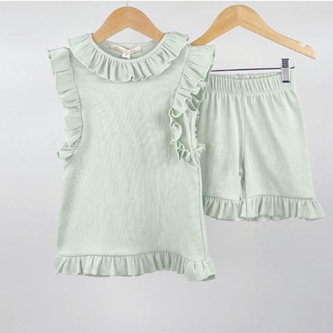 Light Green Beatrix Shorts Set