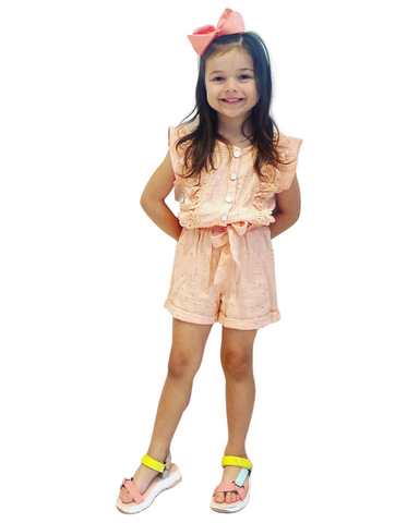 Orange Emmie Playsuit