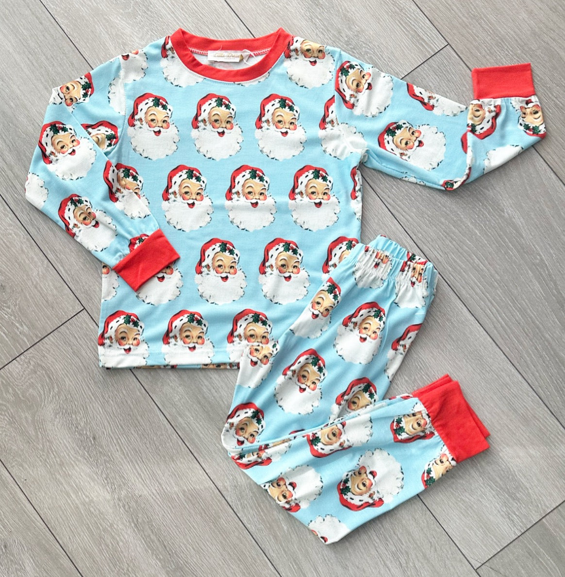 Blue Santa Pyjama's