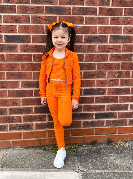Orange Waffle 3 Piece Gym Set