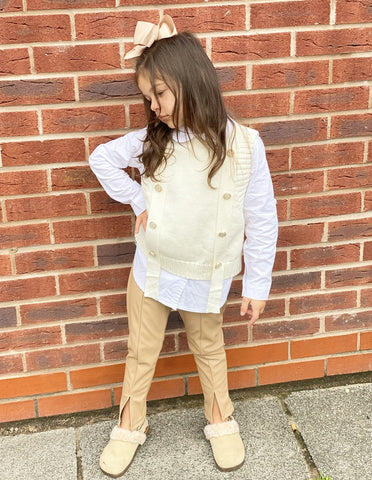 Ivory Brooklyn Sleeveless Jumper