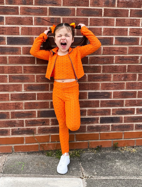 Orange Waffle 3 Piece Gym Set