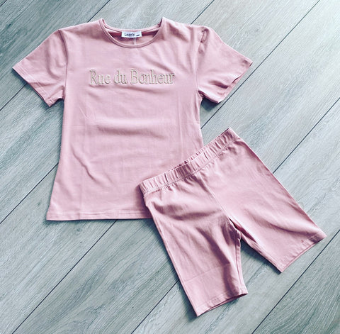 Pink Bonheur Shorts Set