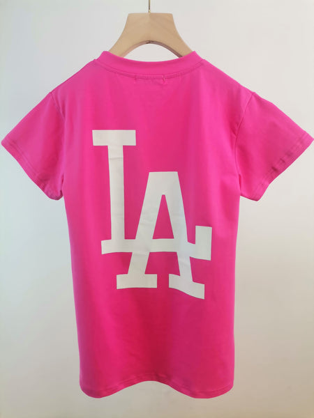 Pink LA TShirt Dress