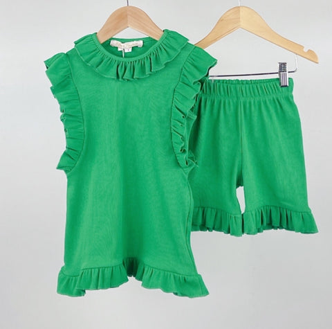 Green Beatrix Shorts Set