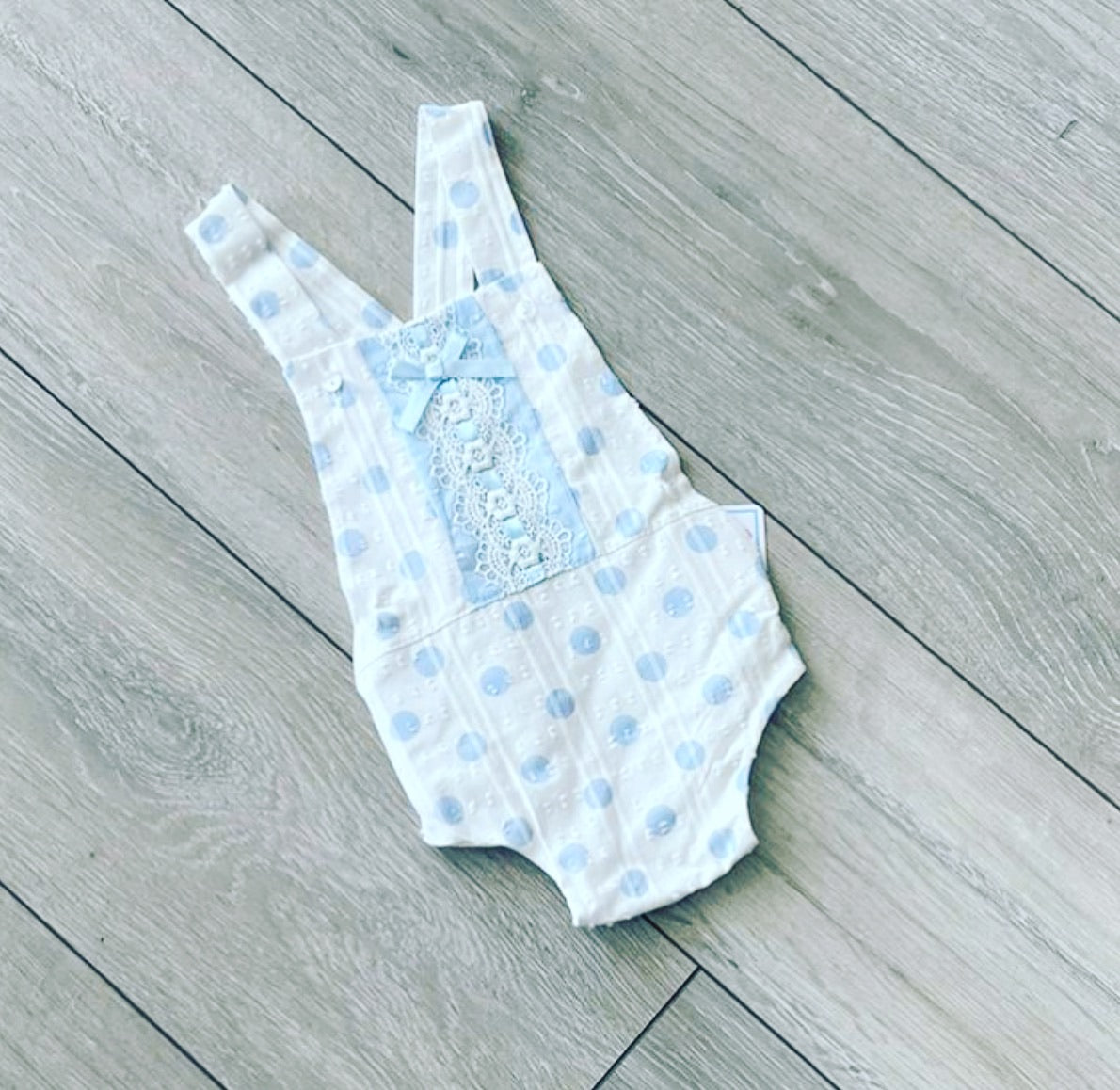 Eva Class Blue Spotted Baby Romper 1213