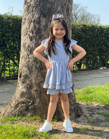 Grey Saphine Shorts Set