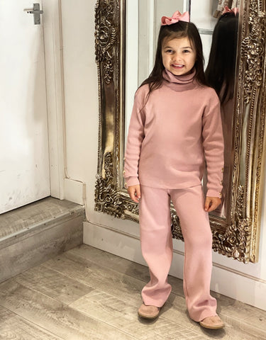 Pink Lavanaya Knitted Pants Set