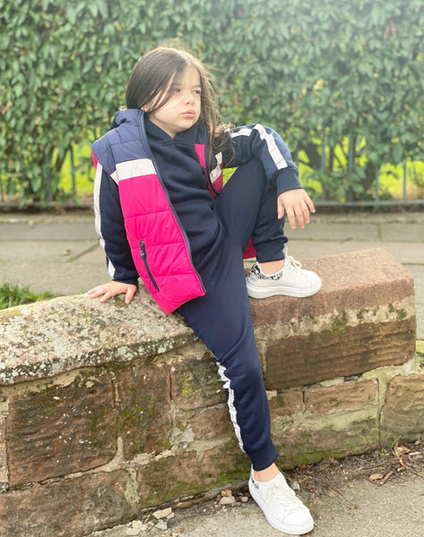 Navy Kehlani Tracksuit & Gilet