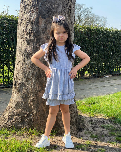 Grey Saphine Shorts Set