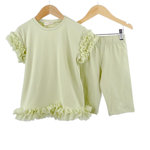 Light Green Emelina Shorts Set