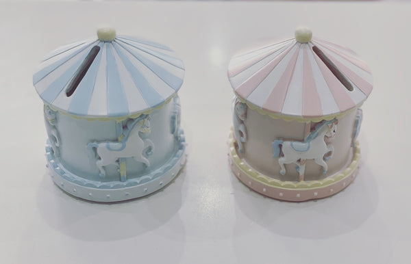 Pink Carousel Money Box