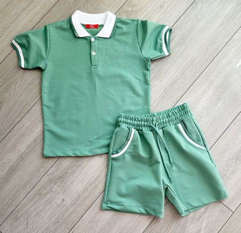 Green Lucien Shorts Set NO EXCHANGE/NO RETURN