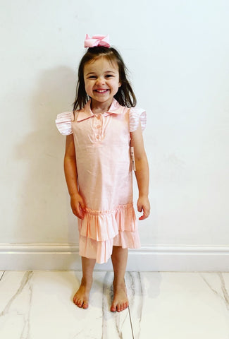 Pink Harlan Bow Back Dress