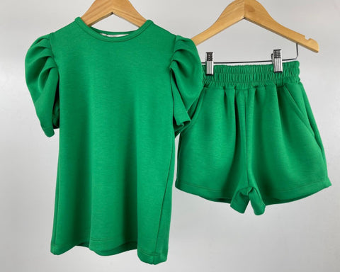 Green Priscilla Shorts Set