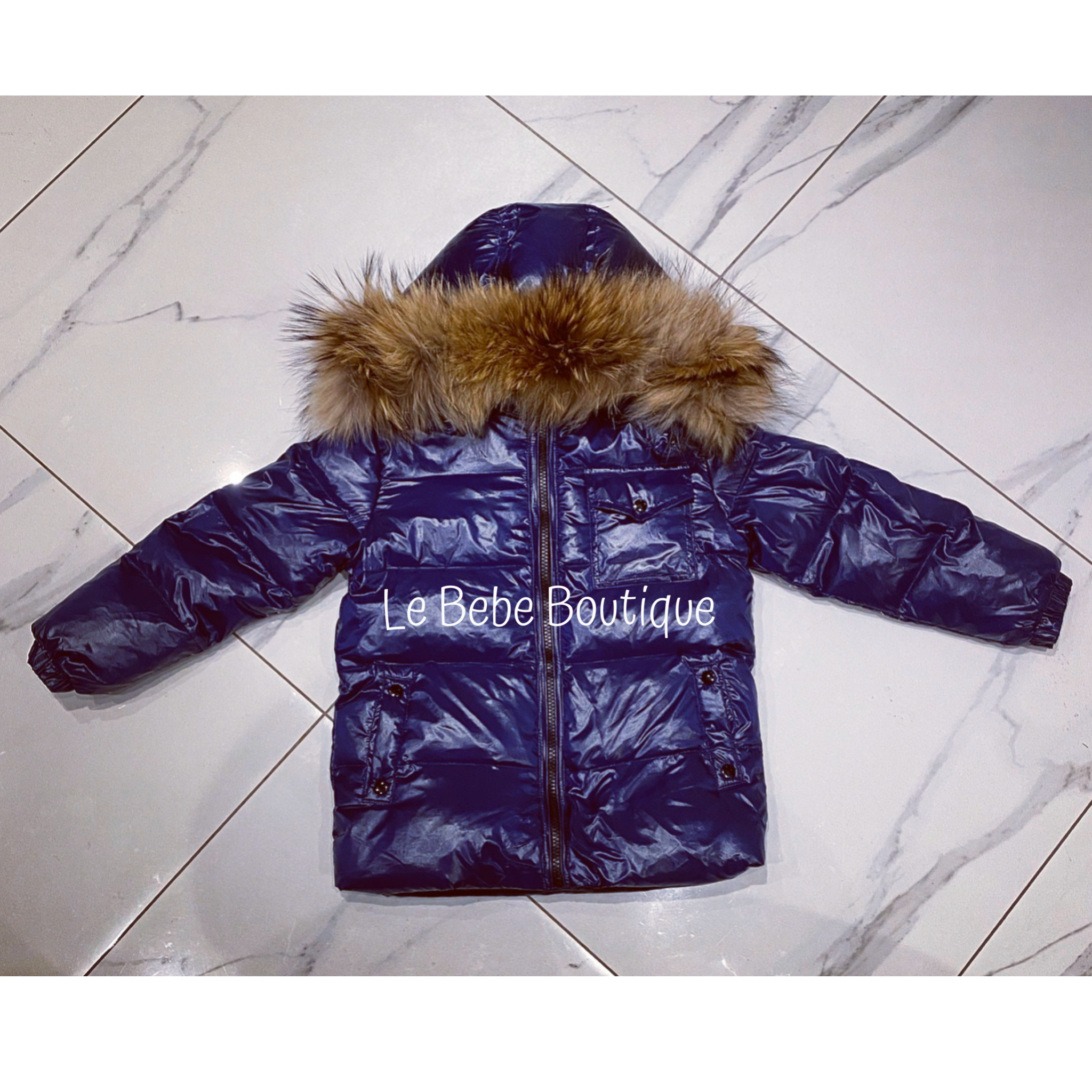 Navy Ailbe Padded Jacket