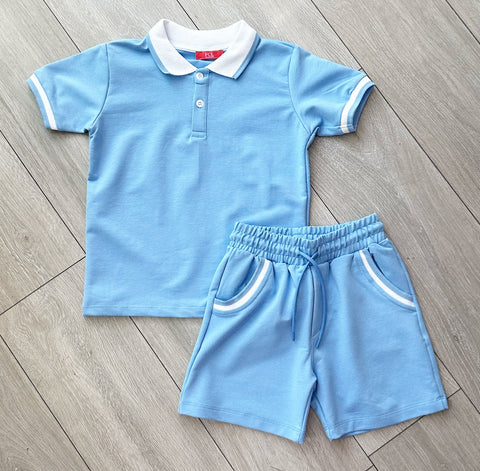 Blue Lucien Shorts Set NO EXCHANGE/NO RETURN