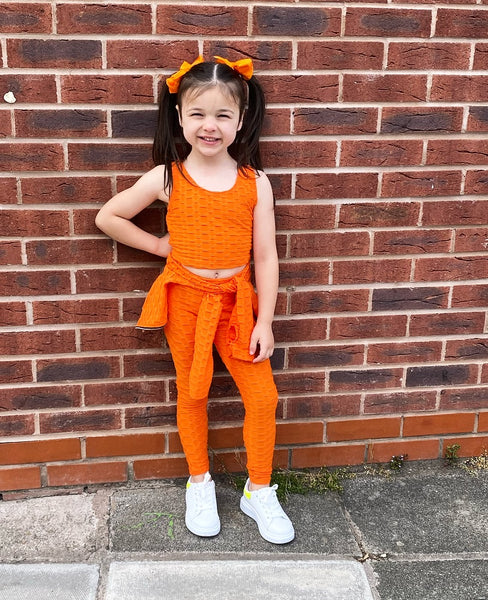 Orange Waffle 3 Piece Gym Set