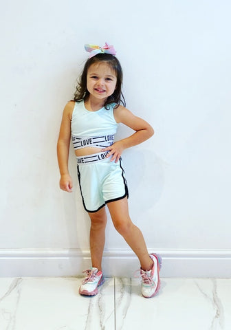 Mint Love Gym Shorts Set NO EXCHANGE/NO RETURN