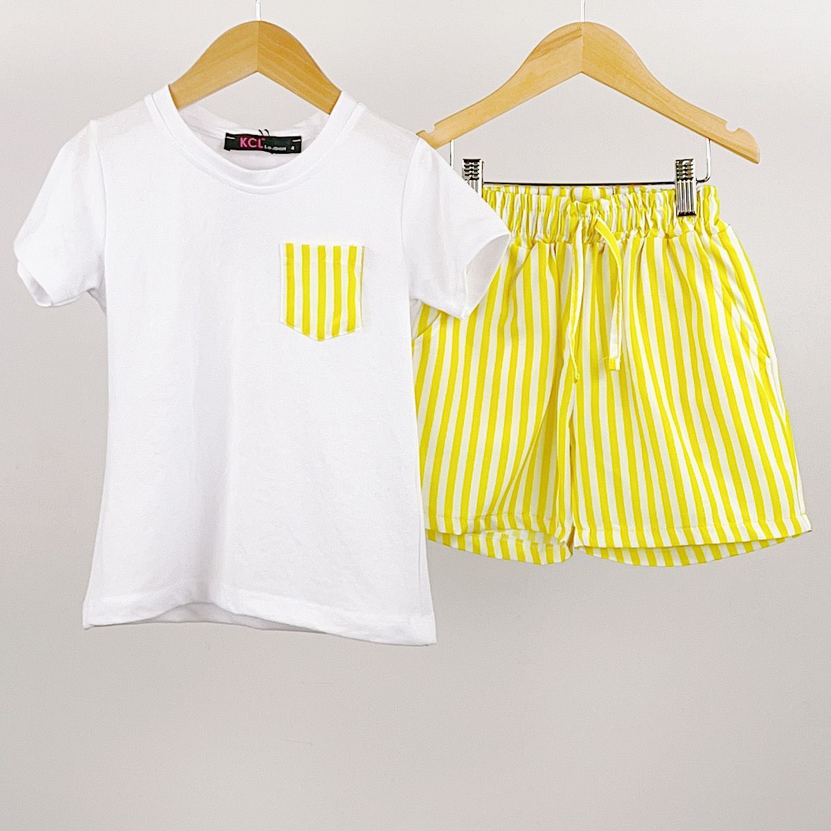 Yellow Larry Shorts Set