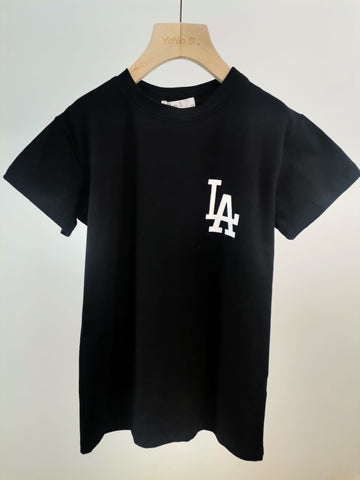 Black LA TShirt Dress