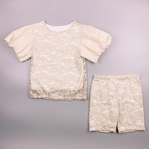 Beige Kiara Shorts Set