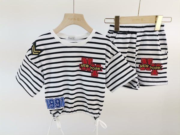 Black Arlette Shorts Set