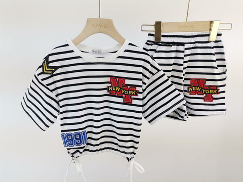 Black Arlette Shorts Set