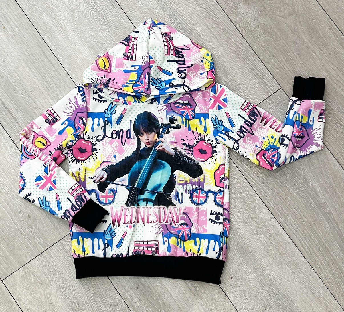 Lips Wednesday Hoodie NO EXCHANGE/NO RETURN