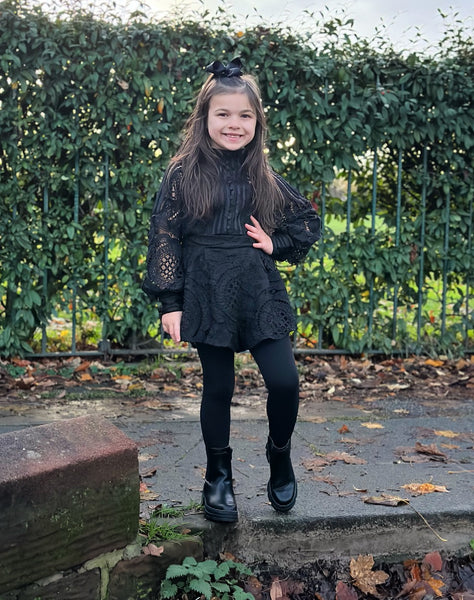 Black Riva Shorts Set