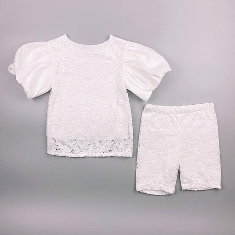 White Kiara Shorts Set