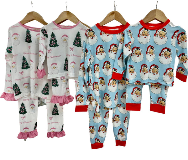 Blue Santa Pyjama's