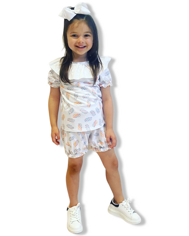 Marshmallow Shorts Set