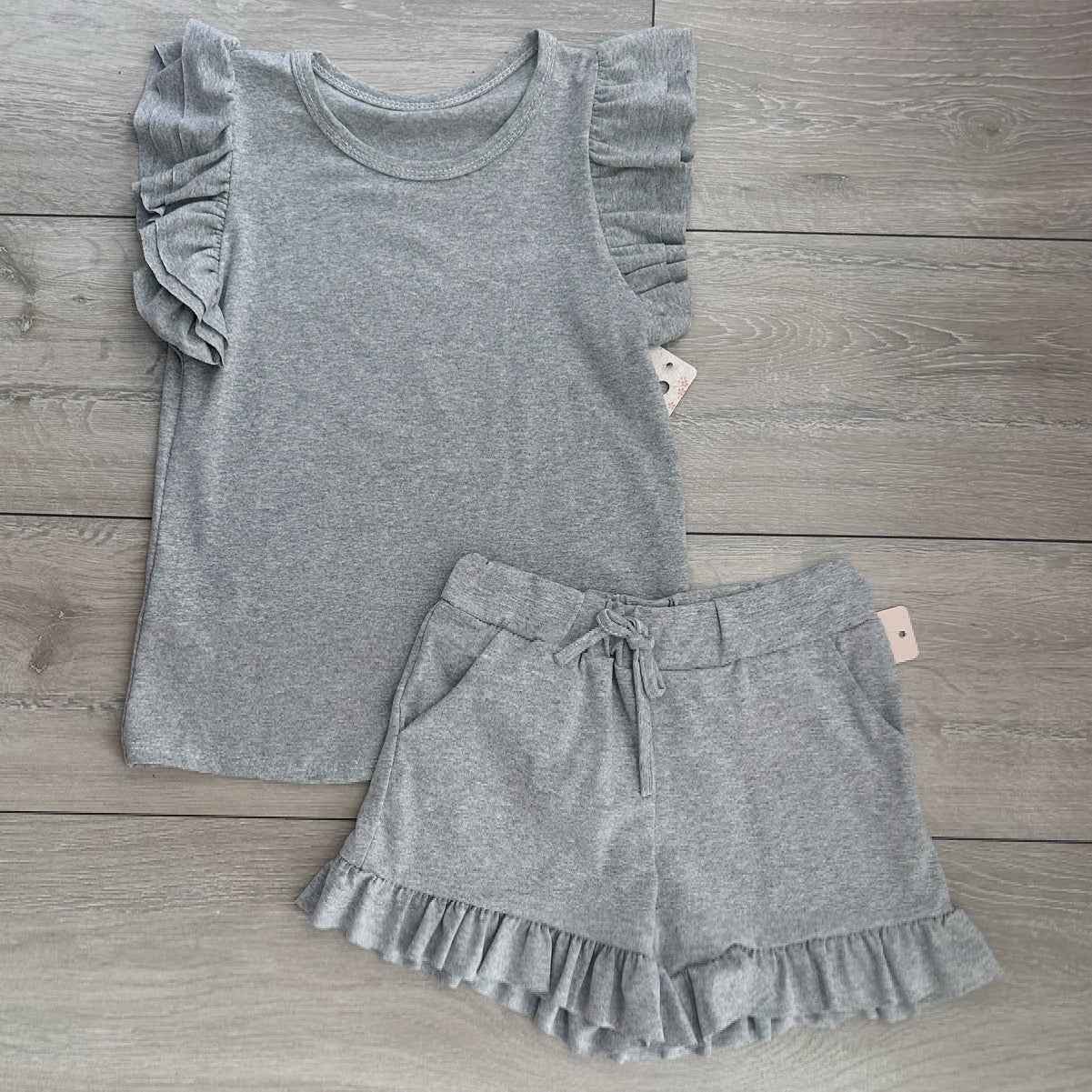 Grey Balia Shorts Set
